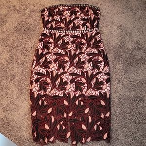 Designer lace cocktail dress